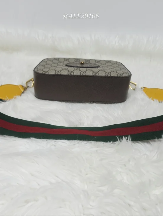 Gucci Supreme Camera Messenger Bag Brown GG Canvas Crossbody Unisex - Picture 11 of 16